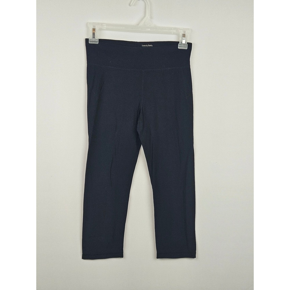 Sweaty Betty Tolasana 3/4 Yoga‎ Leggings Black Low Rise Capri XS NEW
